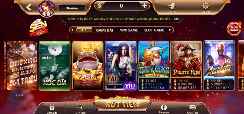 Giới thiệu về cổng game Sen Vin