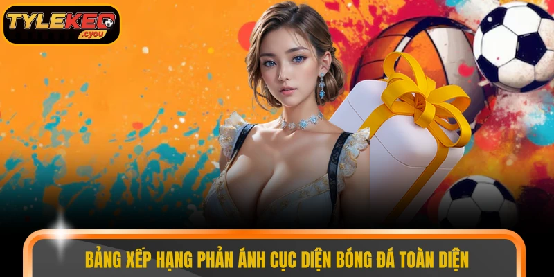 Bảng xếp hạng phản ánh cục diện bóng đá toàn diện